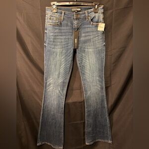 Fashion Nova Dark Blue Flare Jeans